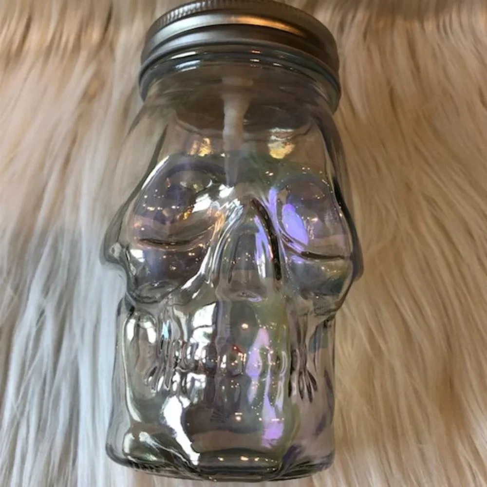 Amici Home Iridescent Skull Soap Dispenser